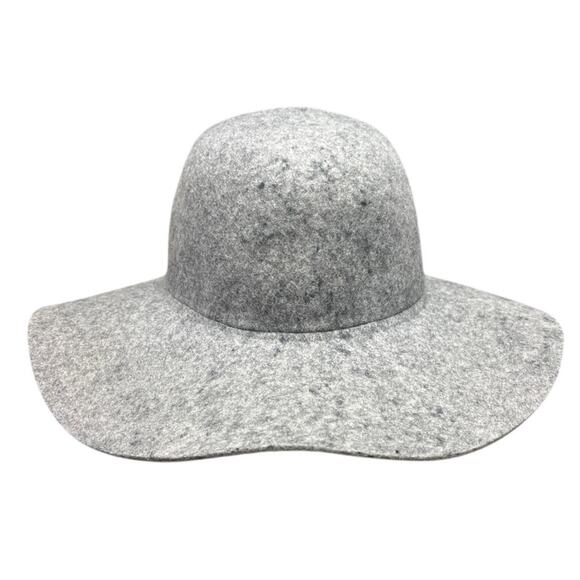 ALDO Grey 100% Wool 14” Floppy Wide Brim Lightweight Hat Size Small Medium - Picture 1 of 7
